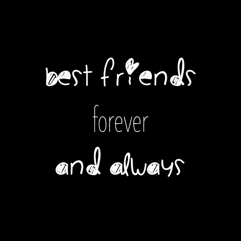 best friends forever white