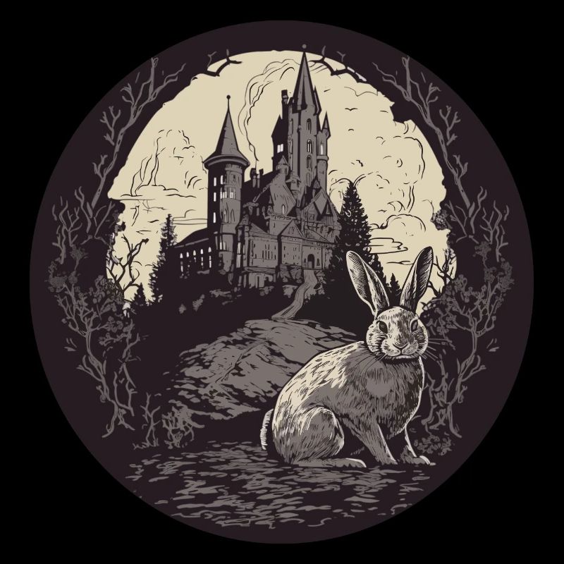 Rabbit Bunny Gothic-Kunst