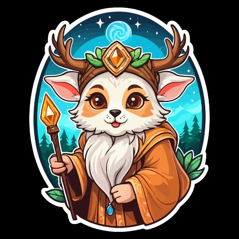Druid Cute Illustration