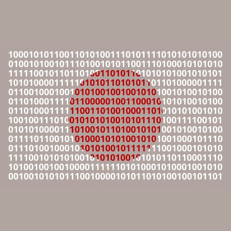 Japan Flagge Zahlen Binärcode Byte Bit Code