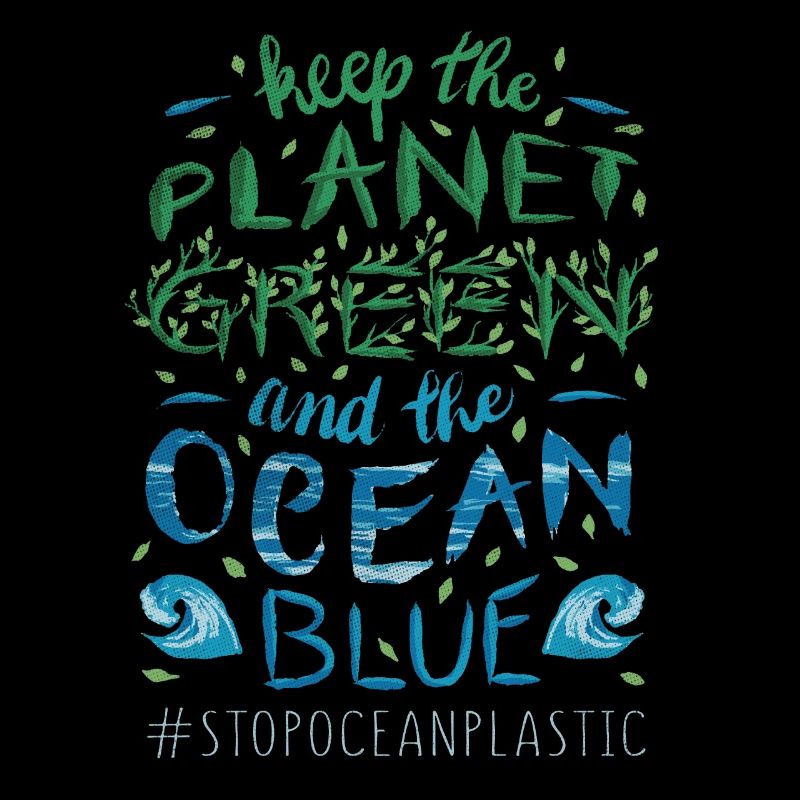 Keep Planet Protect Save Stop Journée des océans en plastique
