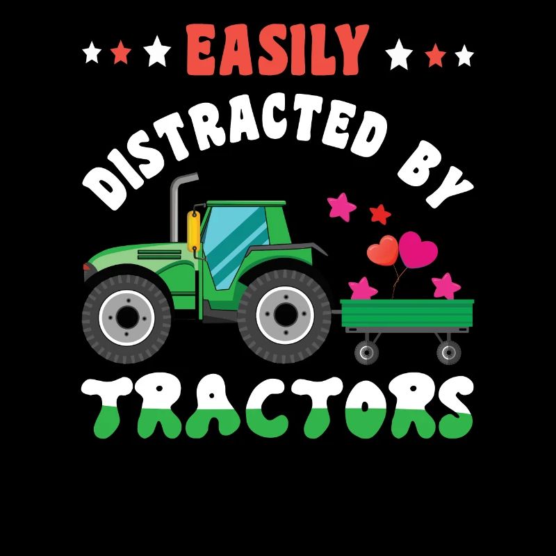 Farm Farmer Rancher Easily Distracted Tractor