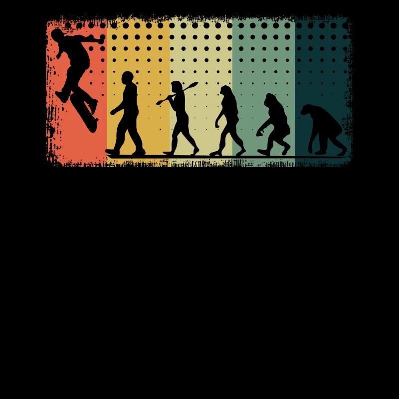 Vintage Skating Board Skate Evolution Skateboard