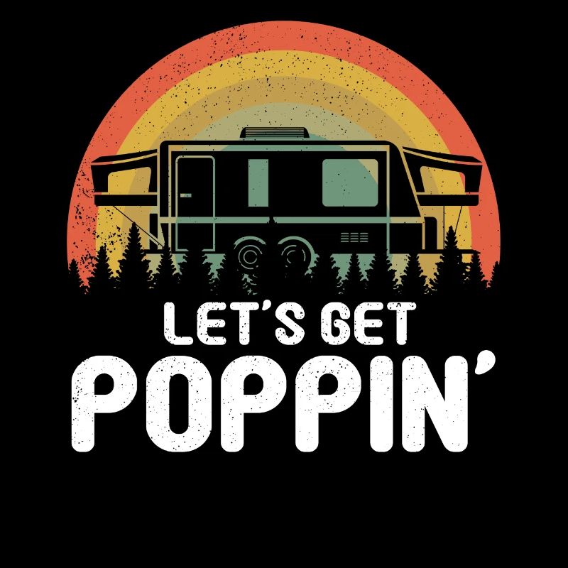 Retro Vintage Camp Camper Motor Home Camping