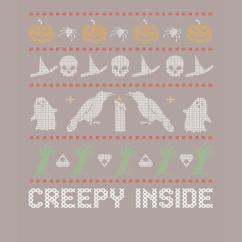 Stitch Pattern Horror Creatures Inside Halloween