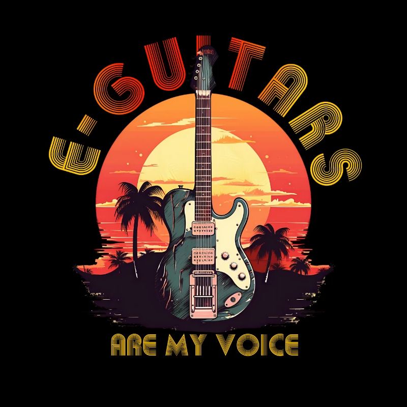 Sunset Gitarre Geschenk