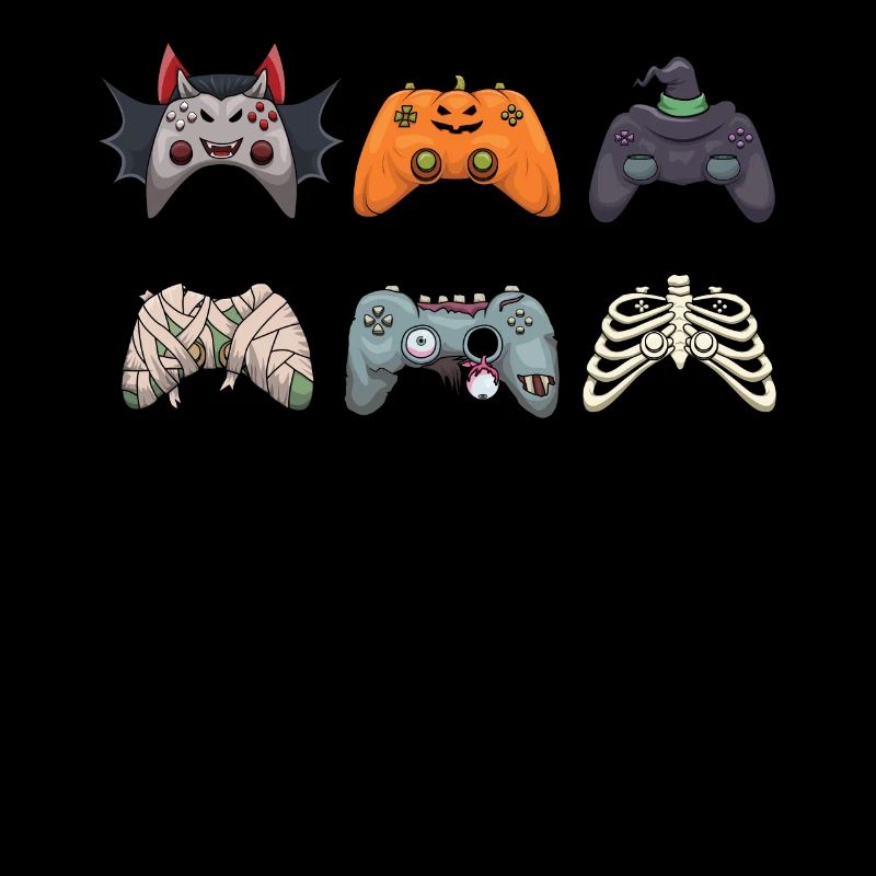 Gaming Gamer Game Controller Monster Halloween