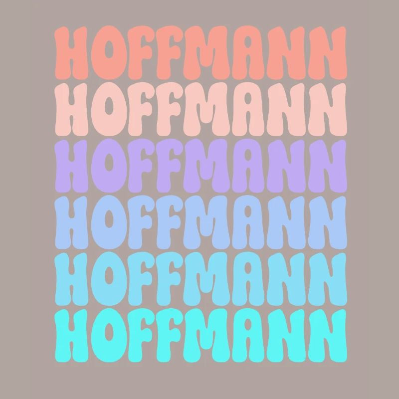 Hoffmann Retro Nachname Geschenkidee