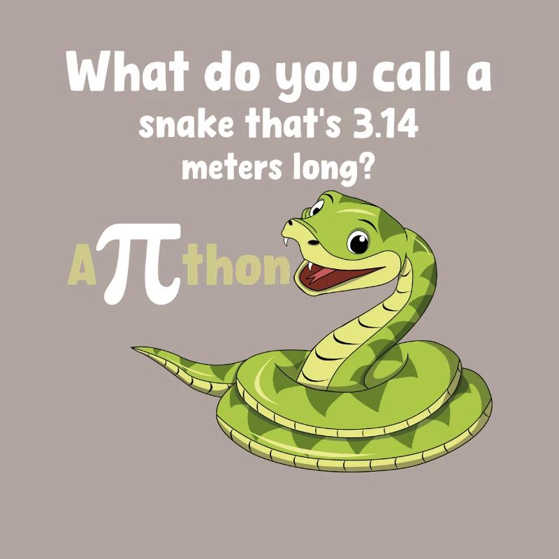 Pi-Tag Schlangenwitz Python Humor