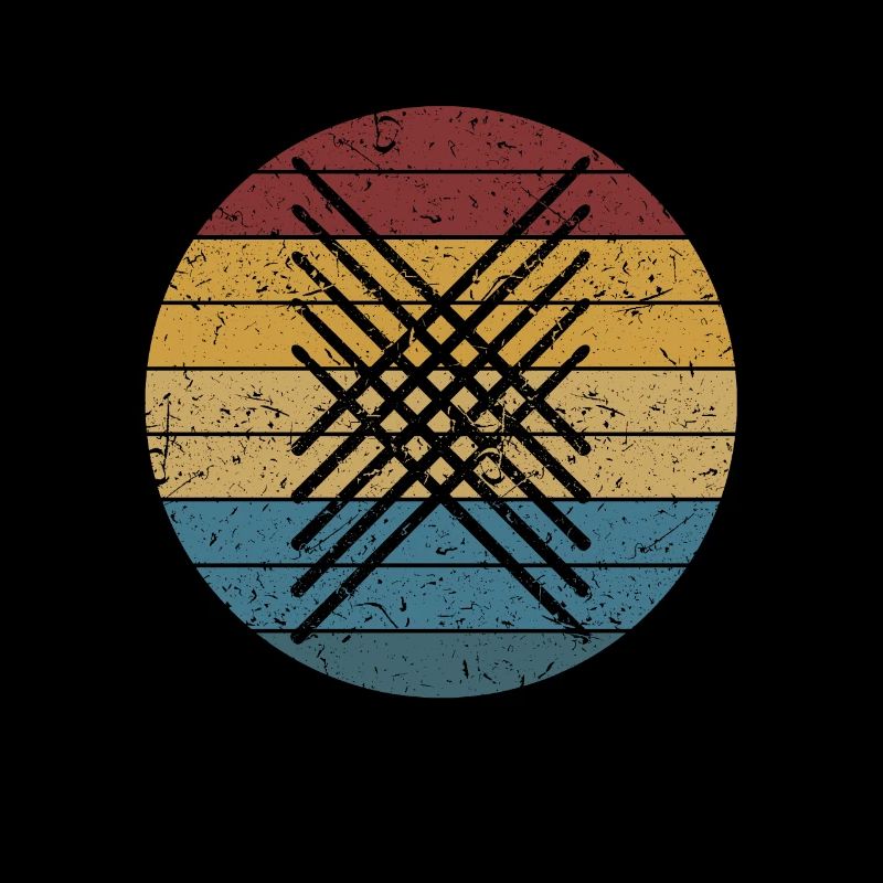 Graphique de bâtons de batteur de batterie cool