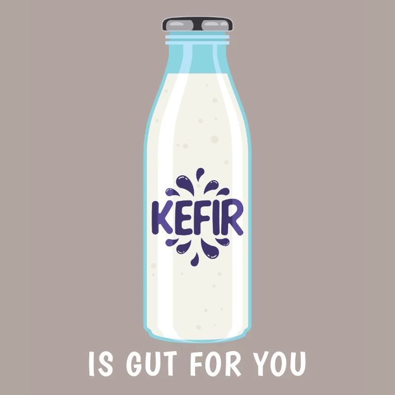 Conception de kéfir de fermentation Gut For You