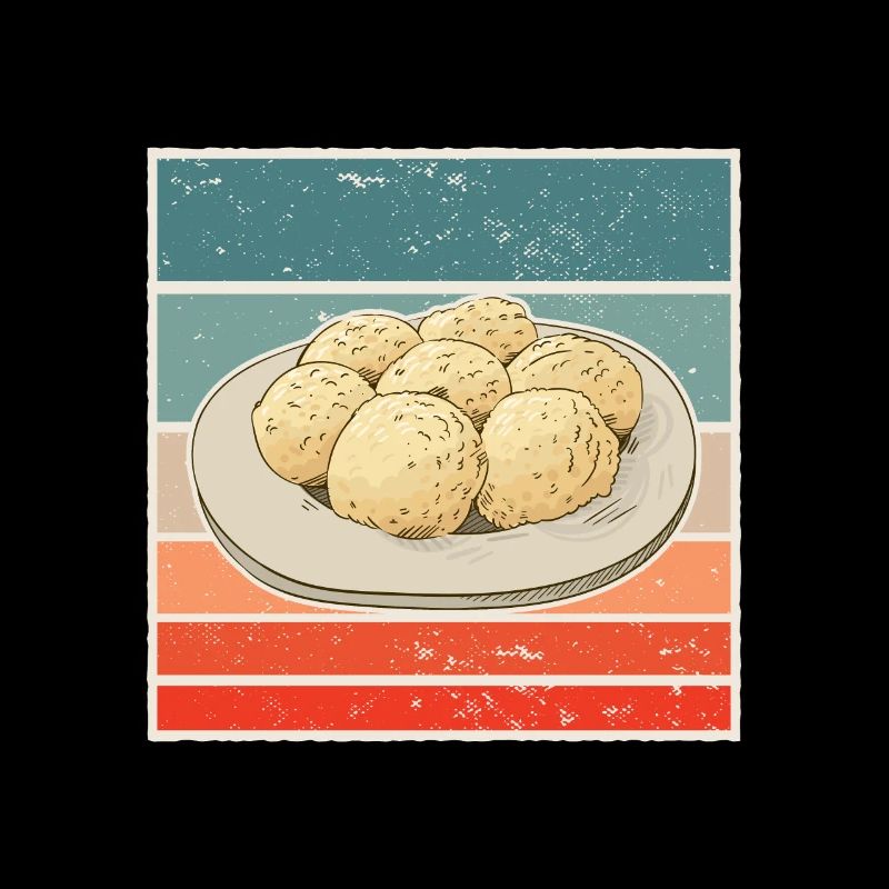 Dumplings dumplings bread dumplings Germany graphic