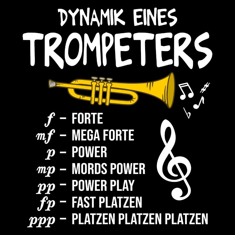 Trompete Dynamik eines Trompeters Blasmusik
