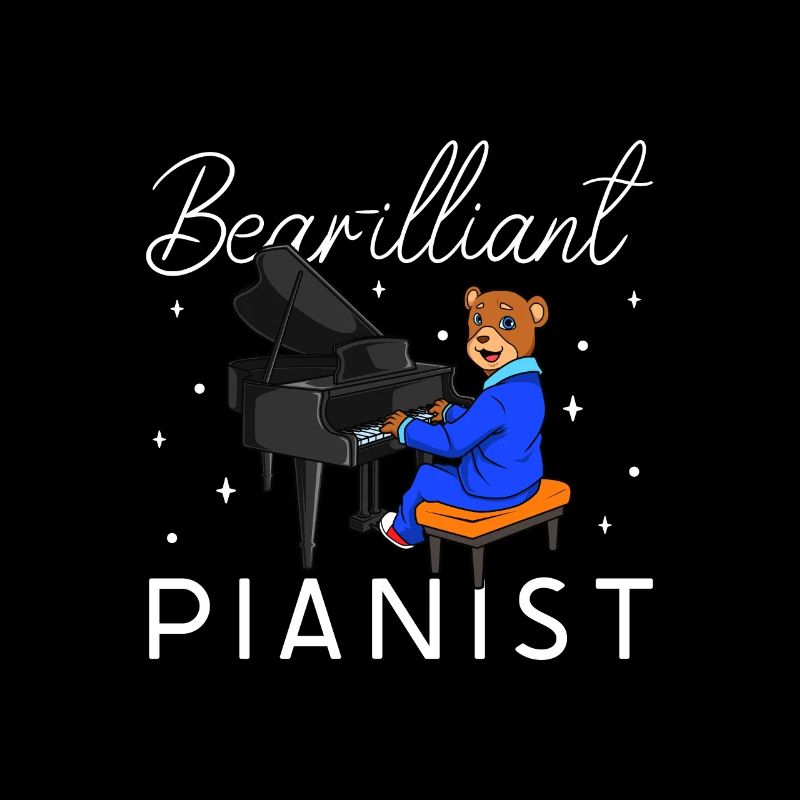 Bear-illiant Pianist - Bär am Klavier