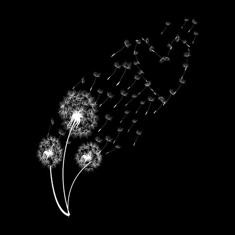 Dandelion Spore Flight Flying Seeds Wild Herbs Garden