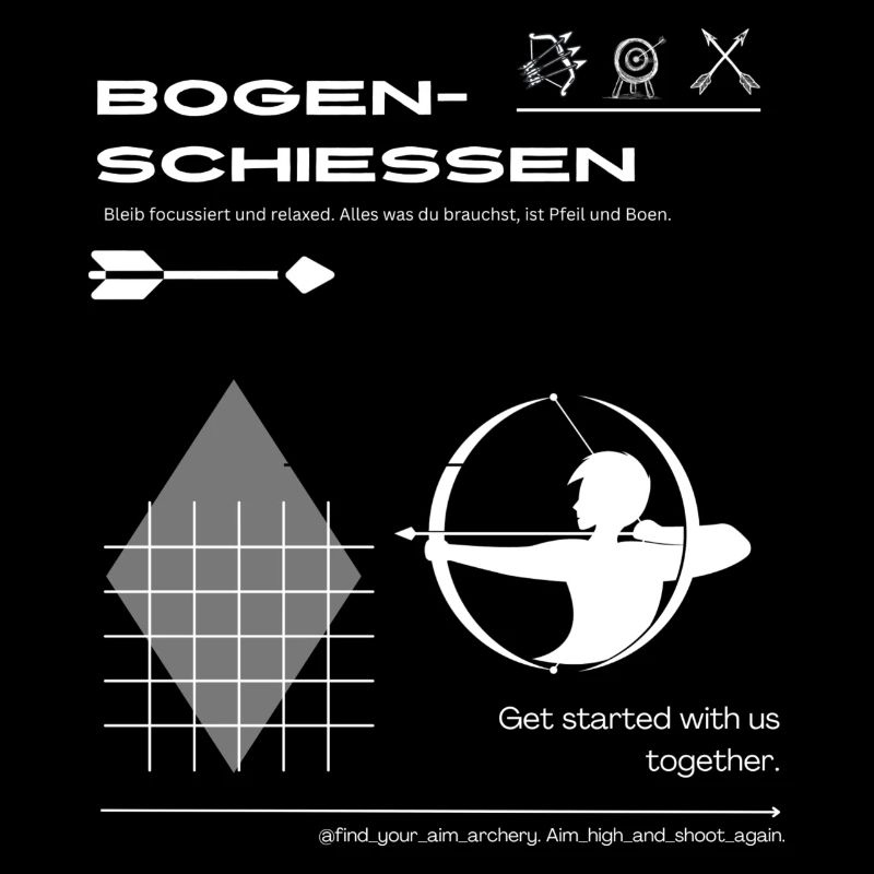 Für Schützen beim Bogenschießen
