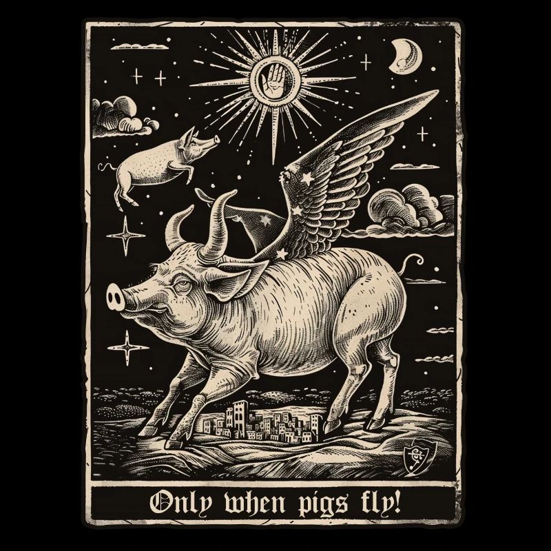 Only when pigs fly