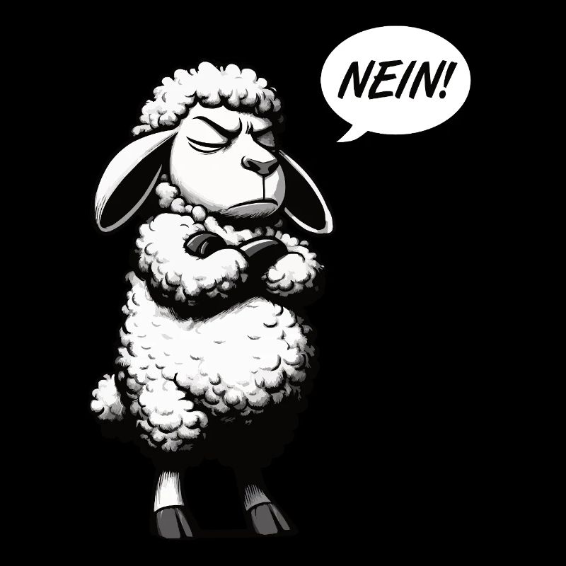 Nein Schaf Schafe Schäfer Schafhalter Schafherde