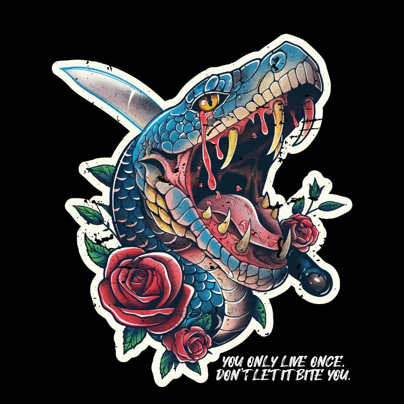 Snake Vintage Retro Design