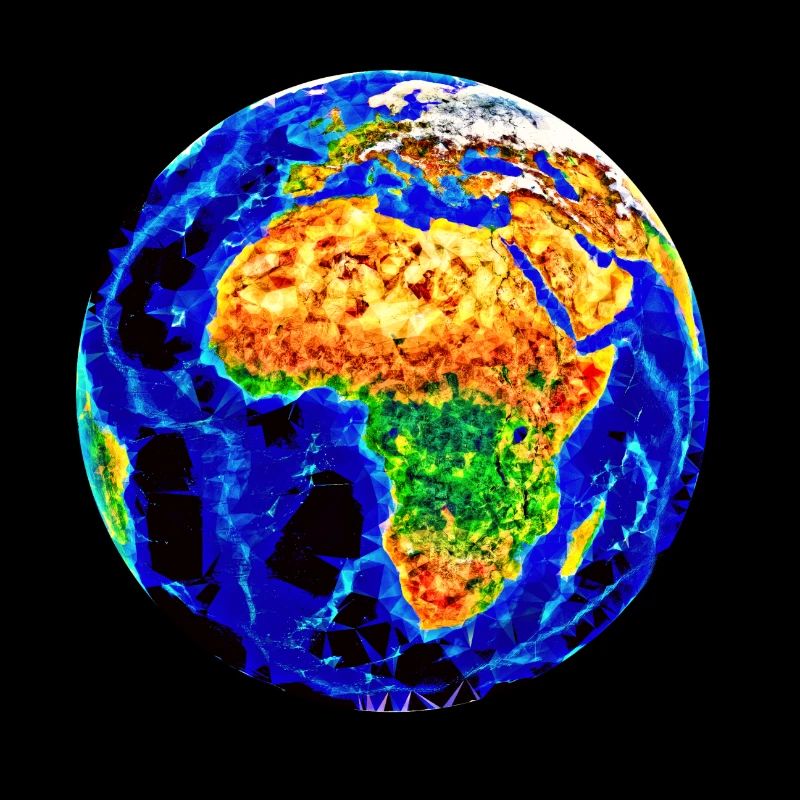 Globe mondial Planète bleue Globe terrestre