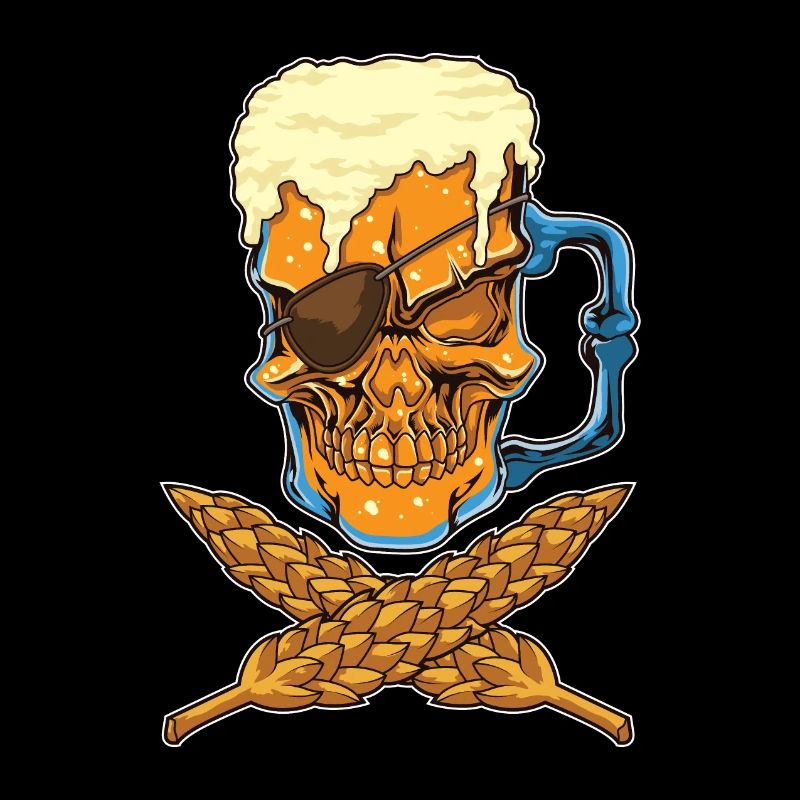 Beer Skull - Brewer Pirate - Brewery