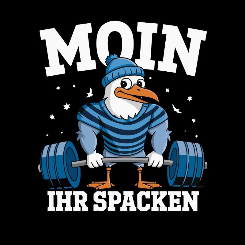 Moin her Spacken Seagull with Dumbbell