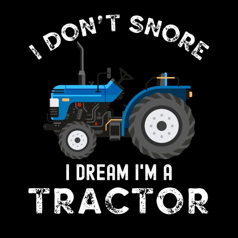Ich schnarche nicht, ich träume im Traktor