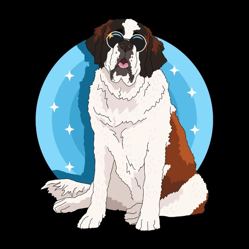 Bernhardiner Hund St. Bernhardshund Geschenk
