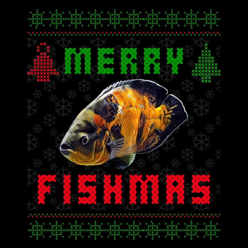 Oscar Fish Monster Fish Keeper Weihnachtspullover
