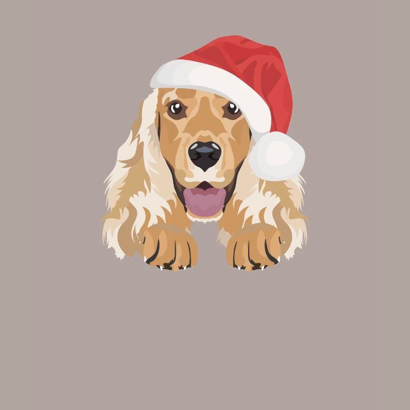 Deutsch Cocker Spaniel Merry Christmas