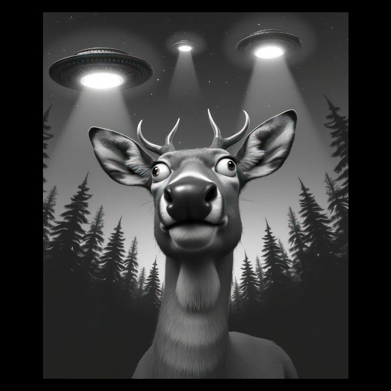 Ufo Funny Deer