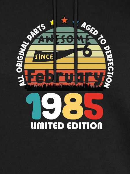 39 Years Old Made In 1985 Vintage February 1985
