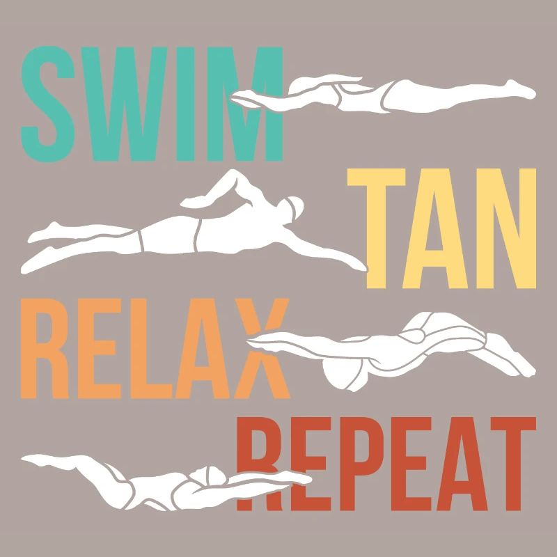 Swim tan relax repeat