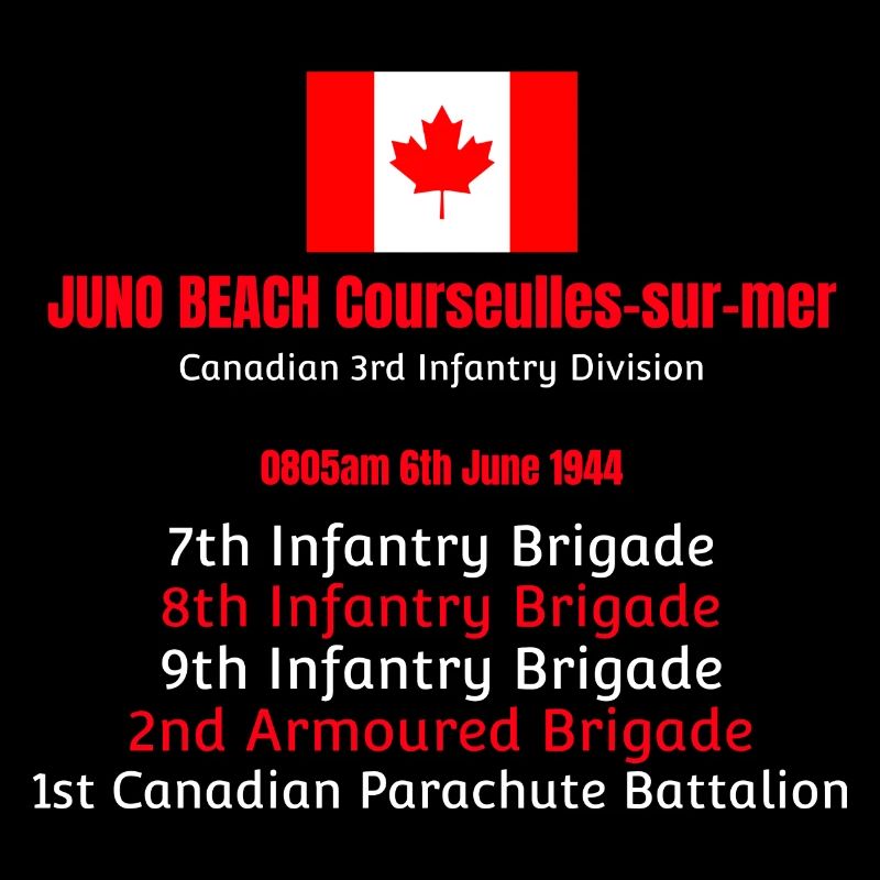 Juno Beach D-Day Range (weißer Schriftzug)