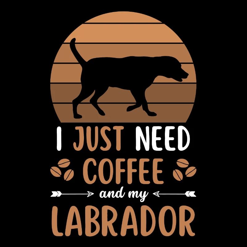 Labrador Kaffee Retro Hund Cafe