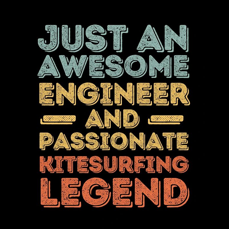 Engineer kitesurfing retro