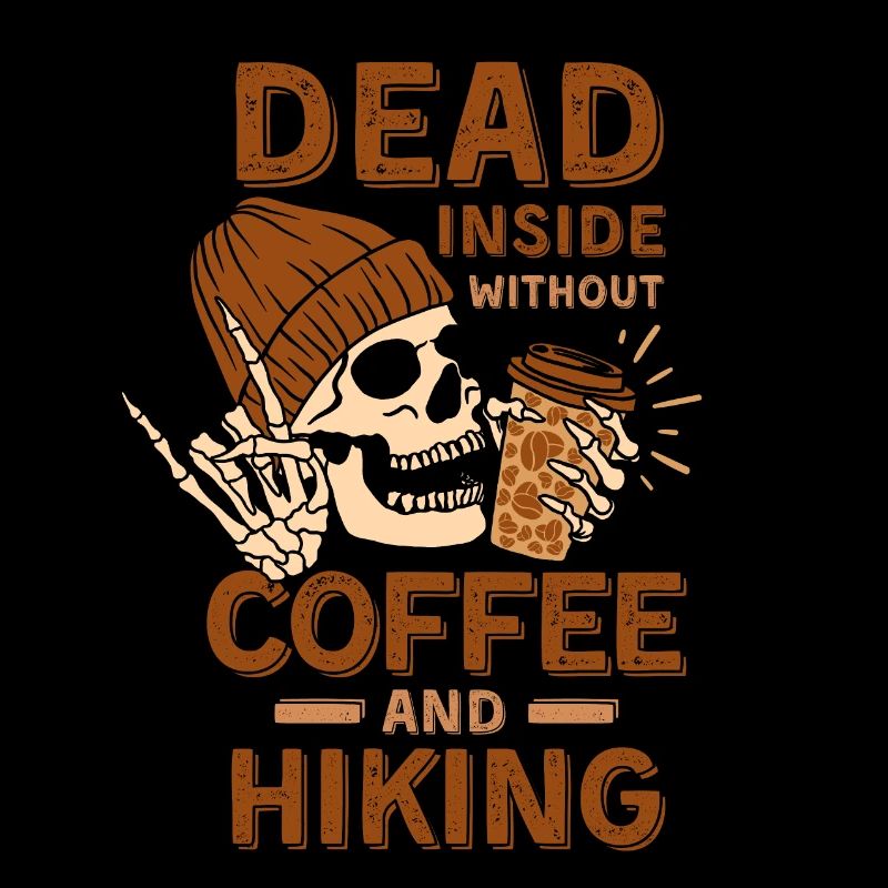 Coffee Hiking skeleton