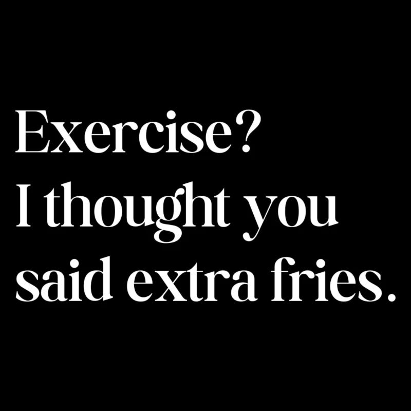 Sport treiben oder extra Pommes frites?