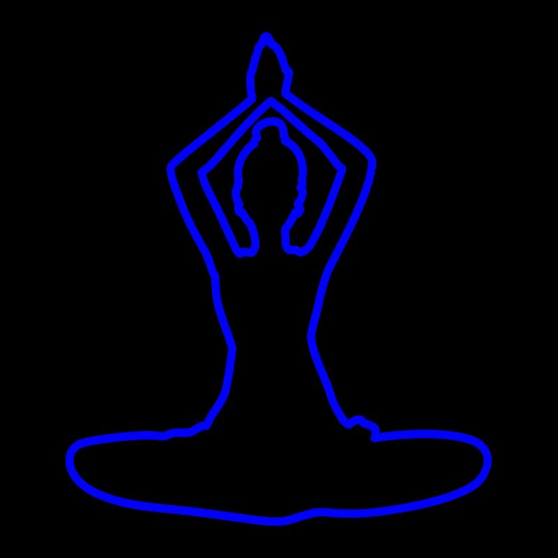4 Yoga Padmasana oder Lotusblüte | 1. Blaue Flamme
