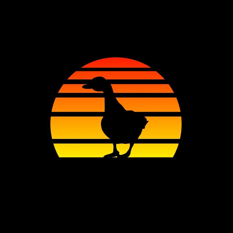 Duck Silhouette Goose