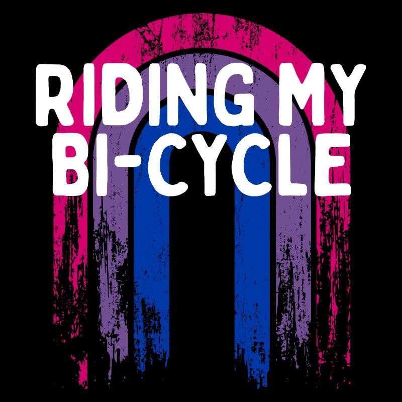 Riding My Bi-Cycle Bisexual LGBTQ Bi Pride LGBT