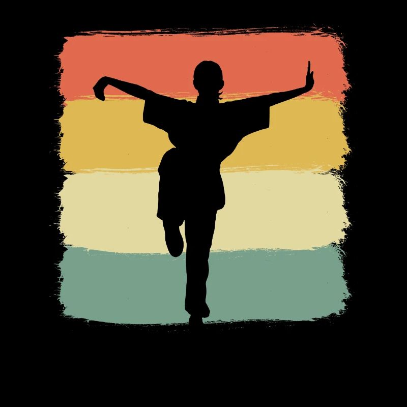 Kung-Fu-Kampf Kampfsportler