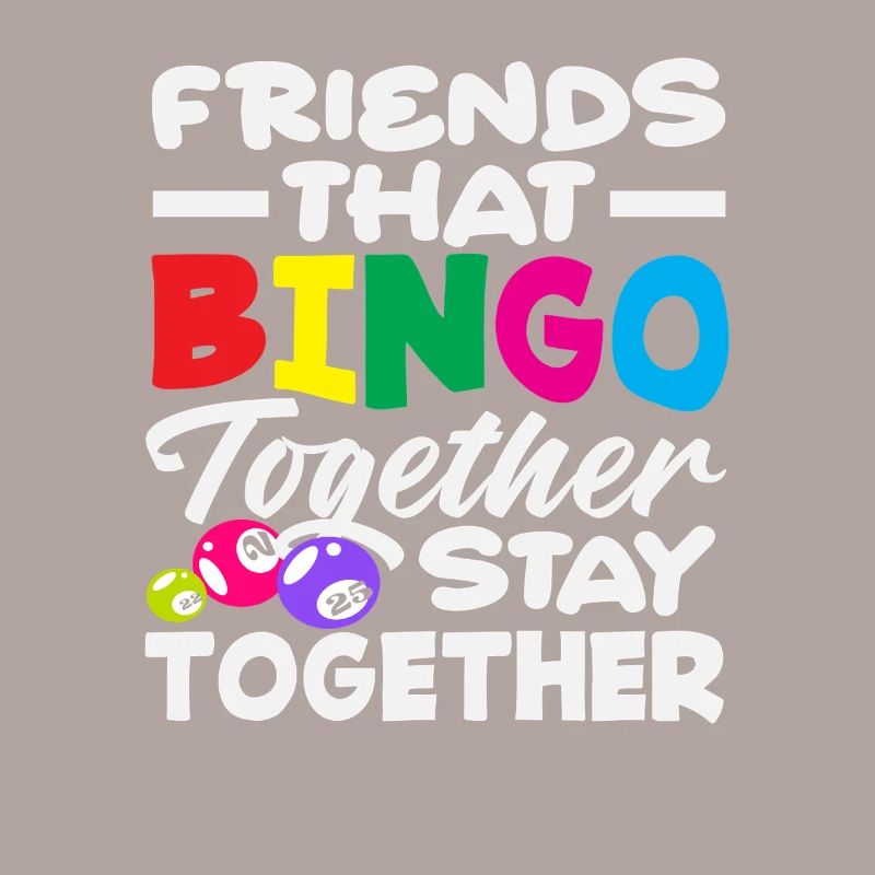 Joueurs de bingo Amis ensemble