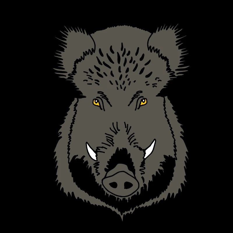 Wild boar head