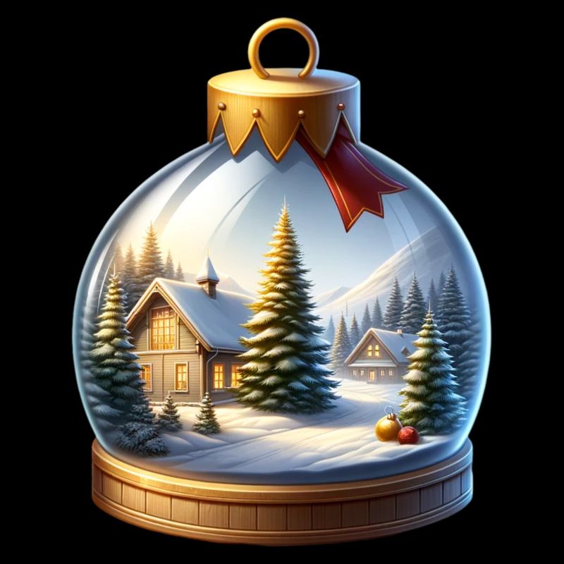 Weihnachtskugel Weihnachtsbäume Schnee