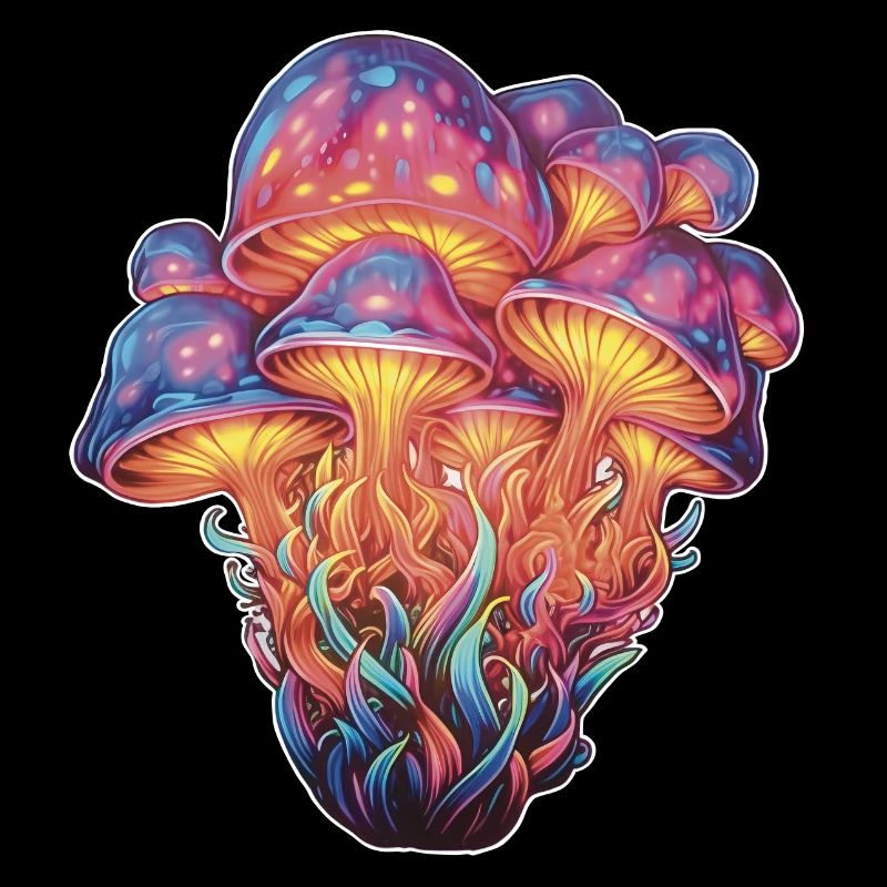 Champignons rougeoyants
