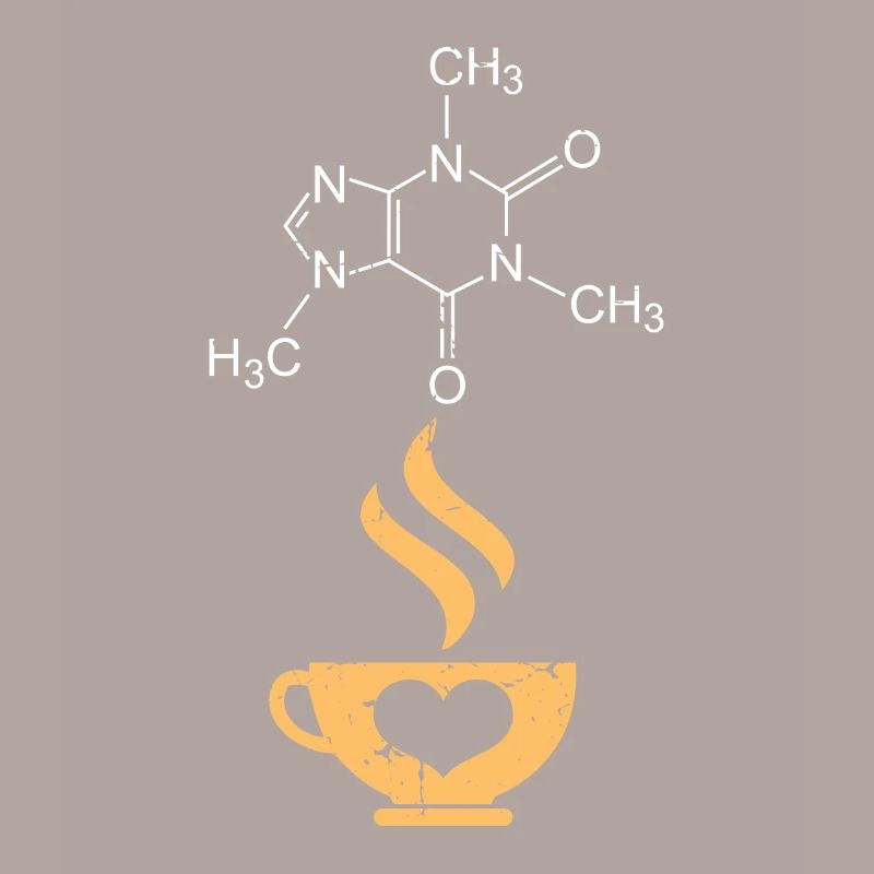 Caféine molécule café science nerd