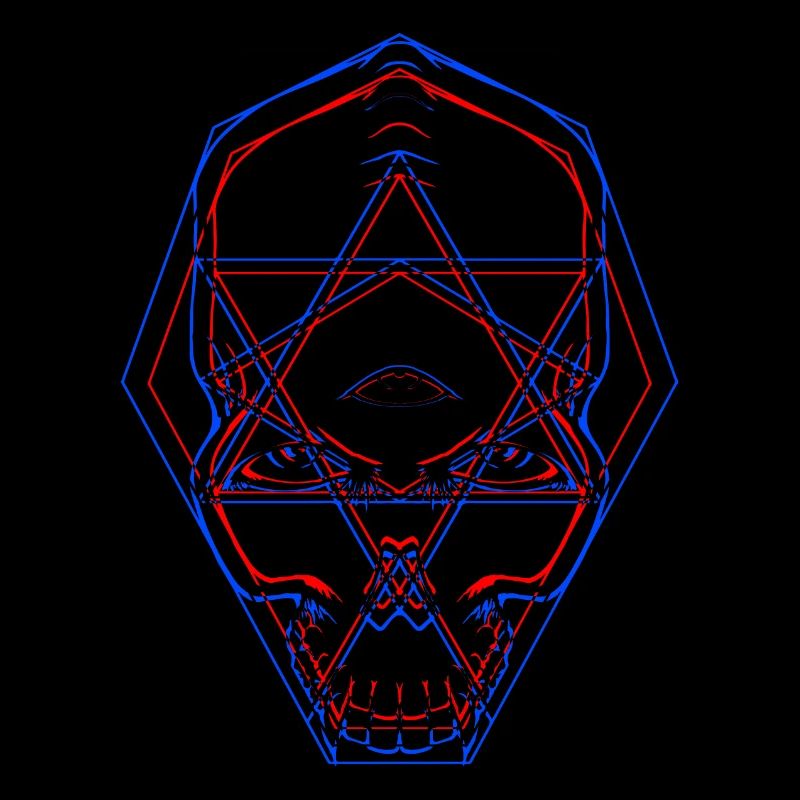 Heiliger Geometrie-Schädel