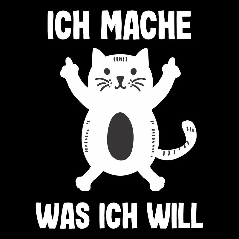 Freches Kätzchen Lustige Katze Rebell Mittelfinger