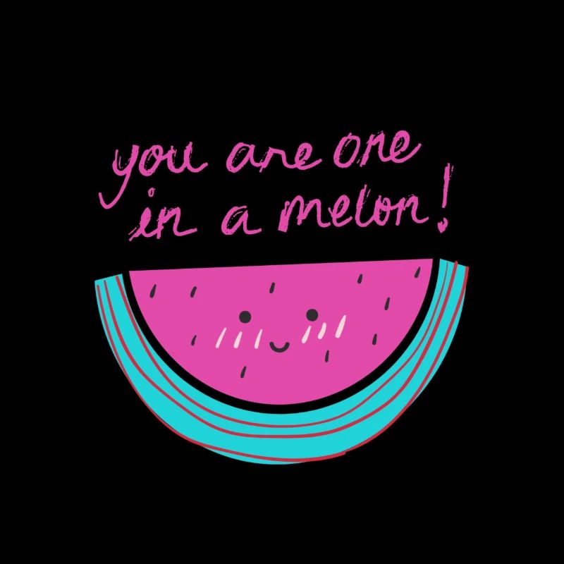 Watermelon with phrase